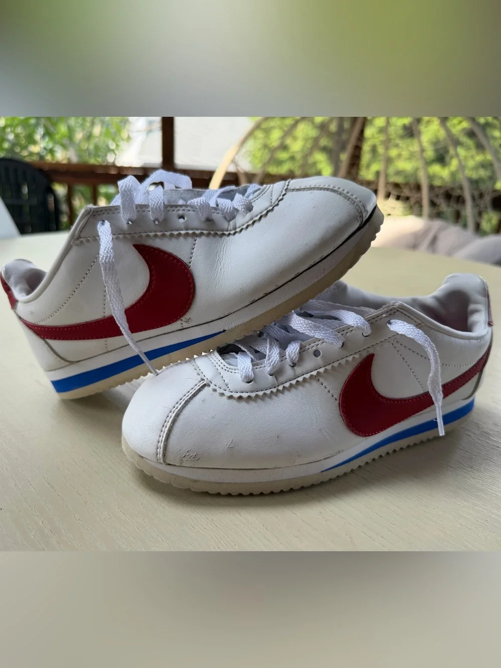 Nike Classic Cortez Forrest Gump USA Olympic Red White Blue 807471-103 Sz 6